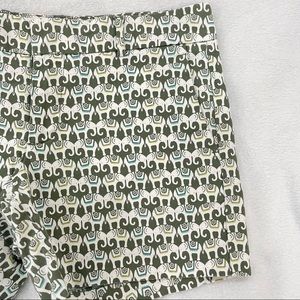 Banana republic elephant print shorts size 2